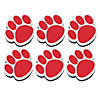 Ashley Productions Magnetic Whiteboard Eraser, Red Paw, Pack of 6 Image 1