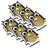 Ashley Productions Magnetic Whiteboard Eraser, Wise Owl, Pack of 6 Image 1