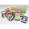 Ashley Productions Non-Magnetic Mini Whiteboard Erasers, Color Owls, 10 Per Pack, 3 Packs Image 1