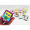Ashley Productions Non-Magnetic Mini Whiteboard Erasers, Color Owls, 10 Per Pack, 3 Packs Image 2