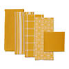 Assorted Honey Gold Dishtowel & Dishcloth (Set Of 5) Image 1