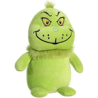 Aurora Whimsical Dr. Seuss Squishy Grinch Stuffed Animal - Magical Storytelling - Literary Inspiration - Green 9.5 Inches Image 1