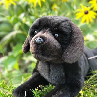 Auswella Plush Black Labrador Retriever Cole Dog Image 1