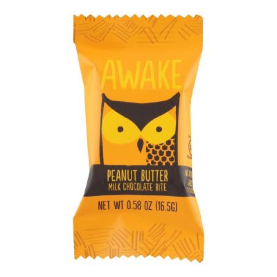 Awake Chocolate - Bites Peanut Butter Chocolate - Case of 50-.58 OZ Image 1