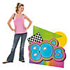 Awesome 80s Grand Retro Party Cardboard Decorating Kit - 13 Pc. Image 1