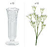 Baby&#8217;s Breath & Bud Vases Decorating Kit for 12 Tables Image 1