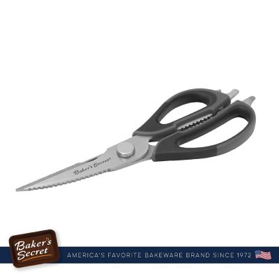 Baker's Secret Stainless Steel Kitchen Scissors 8.5" Black Image 2