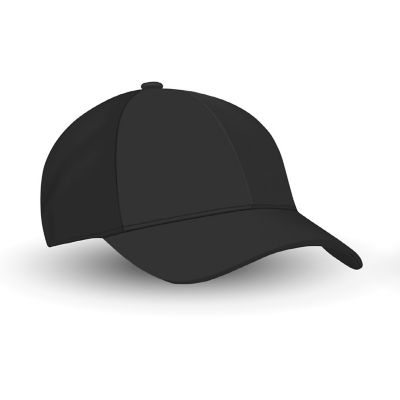 Balec Plain Baseball Cap Hat Adjustable Back (Black) Image 2