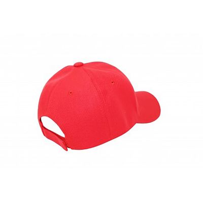 Balec Plain Baseball Cap Hat Adjustable Back (Red) Image 1