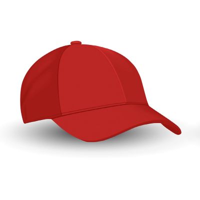 Balec Plain Baseball Cap Hat Adjustable Back (Red) Image 2