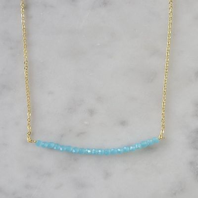 Bar Necklace Chalcedony Image 1