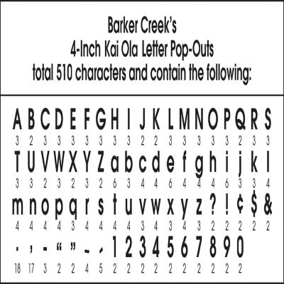 Barker Creek Kai Ola 4-inch Letter Pop-Outs, 510/Set Image 3