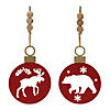 Bear And Moose Cut-Out Ornament (Set Of 12) 7.5"H Iron Image 1