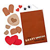 Bear Valentine Card Holder Bag Craft Kit - Makes 12 Image 1