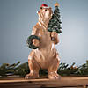 Bear With Pine Tree And Wreath Statue 18.5"H Resin Image 1