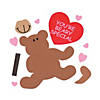 Beary Special Valentine Magnet Craft Kit - Makes 12 Image 1