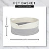 Beige And Black Cotton Rope Cat Ears Pet Basket Image 2