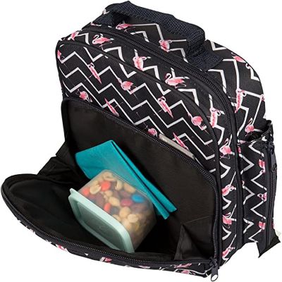 Bentology Insulated Lunch Box w Snack Pocket and Water Bottle Holder - Boys Girls and Kid's Lunchbox Tote Keeps Food Hotter or Colder Longer - Bag Fits Most Ben Image 3