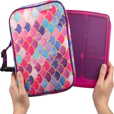 Bentology Lunch Box for Girls - Kids Insulated, Durable Lunchbox Tote Bag Fits Bento Boxes, Containers and Bottles, Back to School Lunch Sleeve Keeps Food Hotte Image 3