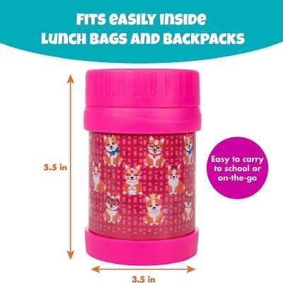Bentology Stainless Steel Insulated Lunch 13 oz Jar for Kids &#8211;Large Leak-Proof Storage Container for Hot & Cold Food, Soups, Liquids - BPA Free - Fits Most Lunc Image 1