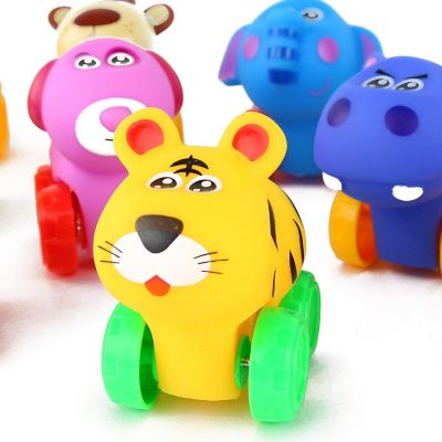 Big Mo's Toys Animal Cars - Soft Rubber Animal Cars - Pack of 12 Image 1