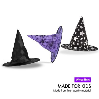 Big Mo's Toys Halloween Witch Hats Costumes for Kids &#8211; Varied Designs 10 Pack Image 1