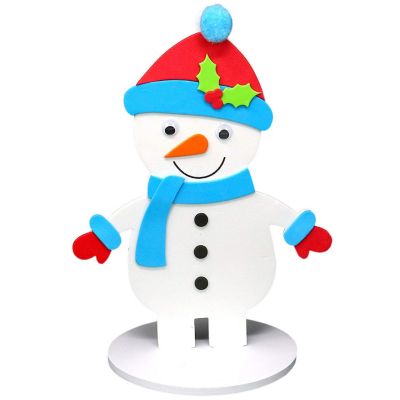 Big Mo's Toys Holiday Crafts - Christmas Foam Arts N Craft Snowman Image 1