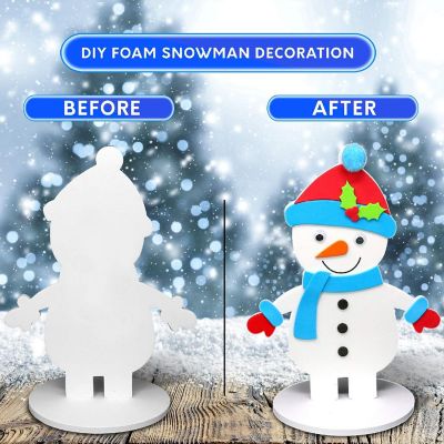 Big Mo's Toys Holiday Crafts - Christmas Foam Arts N Craft Snowman Image 1