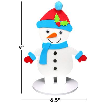 Big Mo's Toys Holiday Crafts - Christmas Foam Arts N Craft Snowman Image 3