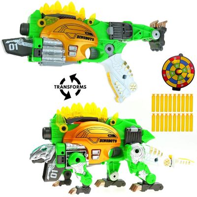 Big Mo's Toys  Kids Foam Dinosaur Gun - 1 Gun and 20 Bullets Image 1