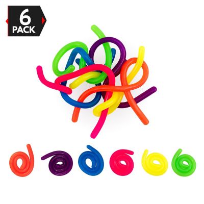 Big Mo's Toys Stress Reliever - Sensory Relief Anxiety Tactile Toy Fidget For Adults and Kids - 6 Strings Image 1