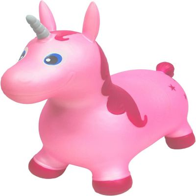 Bintiva Children's Horse Hopper, with Free Foot Pump&#160;- Pink Image 1
