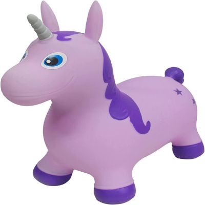Bintiva Children's Horse Hopper, with Free Foot Pump&#160;- Purple Image 1