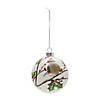 Bird Ball Ornament (Set Of 6) 4"D Glass Image 1