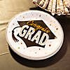 Black & Gold Graduation Party Congrats Grad Paper Dinner Plates - 25 Ct. Image 1