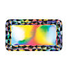 Black & Silver Iridescent Rectangle Serving Trays - 3 Pc. Image 1