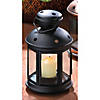 Black Colonial Candle Lantern 5X5X9.5" Image 1