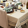 Black French Stripe Tablecloth 60X120 Image 3