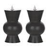 Black SimpluProper Led Designer Candle W/4 And 8 Hr Timer (Set Of 2) 3.5" X 5.5"H WaProper/Plastic Image 1