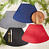 Black Solid Wedge Table Placemat (Set Of 6) Image 3