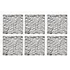 Black Woven Paper Square Placemat (Set Of 6) Image 1