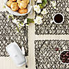 Black Woven Paper Square Placemat (Set Of 6) Image 2