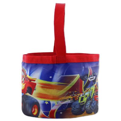 Blaze and the Monster Machines Boys Nylon Gift Basket Bucket Tote Bag (One Size, Red/Blue) Image 3
