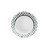 Blessings on Your Birthday Cake Paper Dinner Plates with Polka Dot Trim - 8 Ct. Image 1