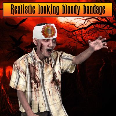 Bloody Wound Gauze Bandage - Halloween Blood Costume Bandages 1 Piece Assorted Styles Image 1