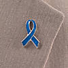 Blue Awareness Ribbon Pins - 12 Pc. Image 1