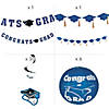 Blue Congrats Grad Hanging Decorations Kit - 20 Pc. Image 1