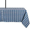 Blue Ikat Outdoor Tablecloth With Zipper 60X84 Image 1