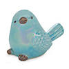Blue Irredescent Ceramic Bird Figurine  (Set Of 6) 3"H Ceramic Image 2