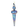 Blue Irredescent Glass Finial Ornament (Set Of 12) 6"H Glass Image 2